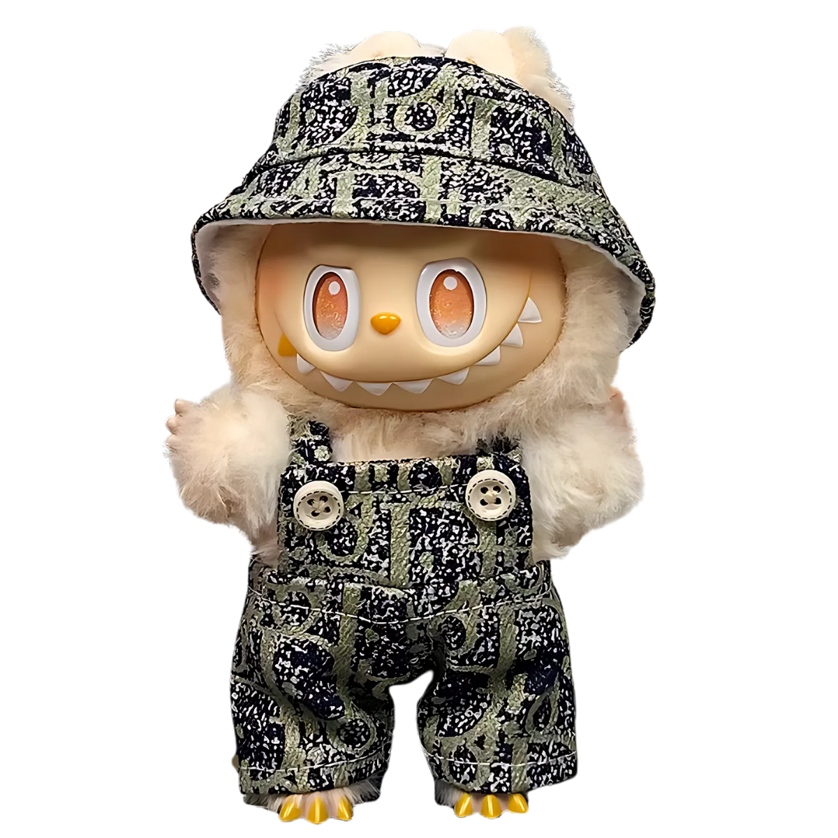 Trendy Patterned Overall Outfit