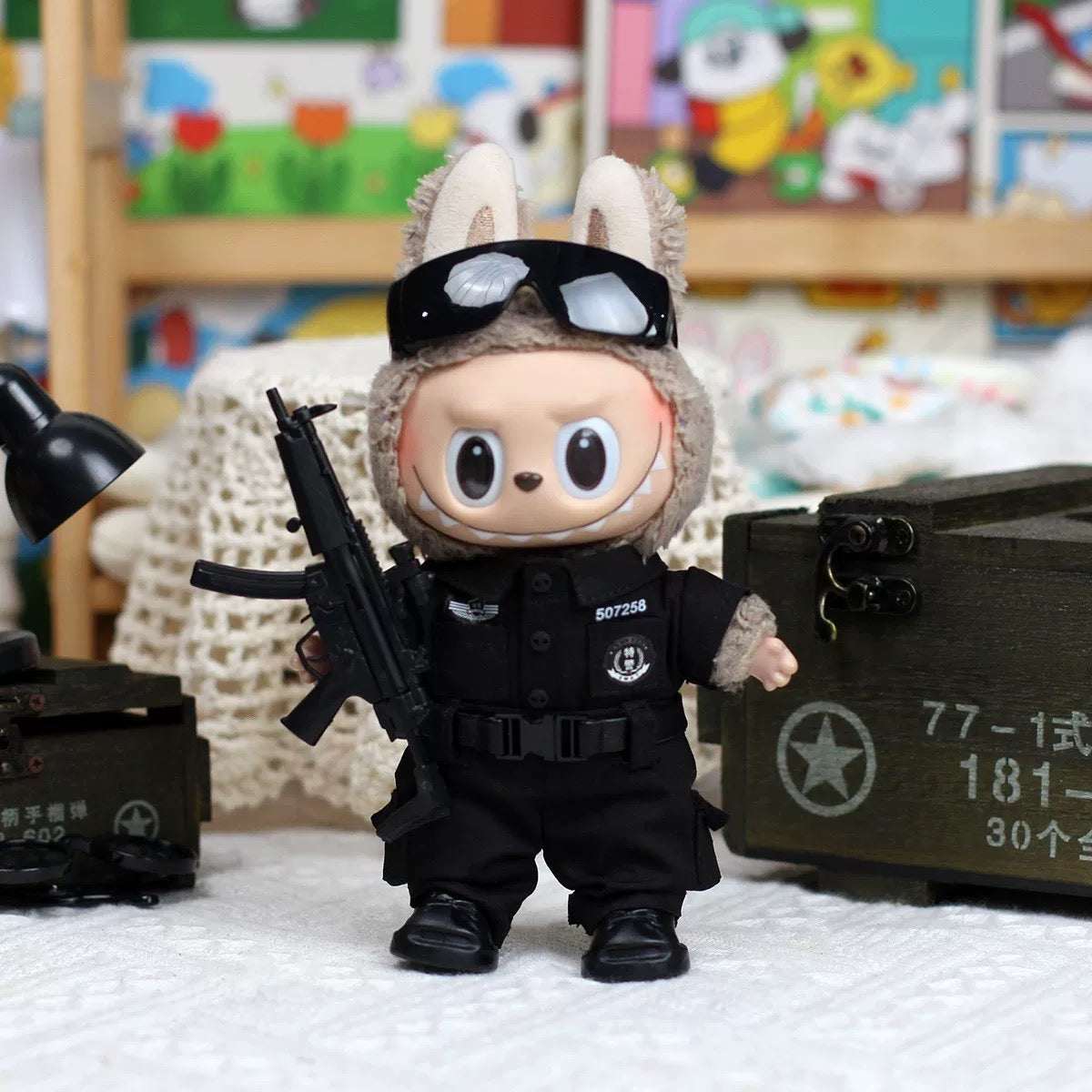 Labubu 'Special Agent' Tactical SWAT Outfit Set