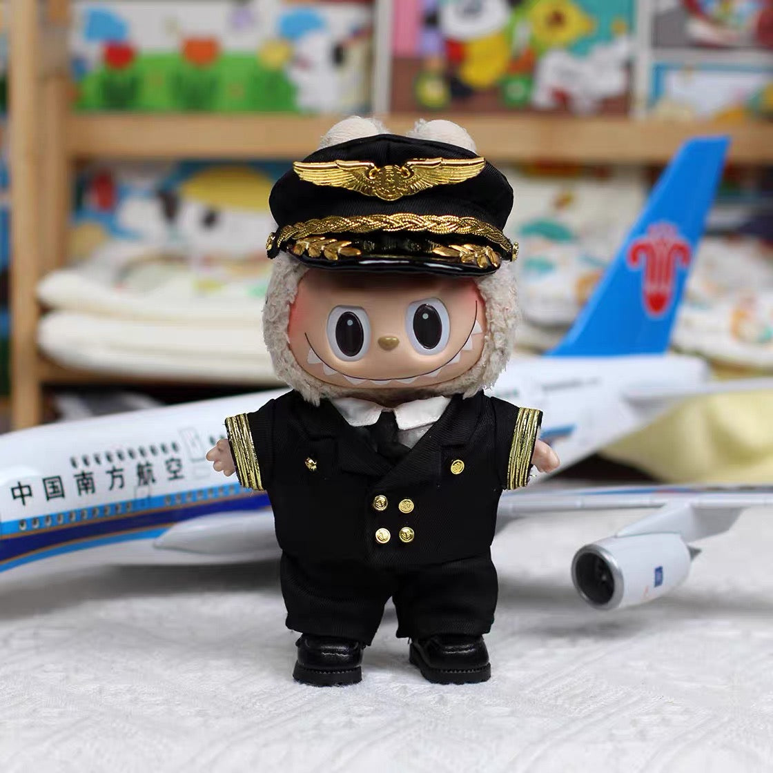 Labubu "Take Flight" Pilot Captain Outfit Set