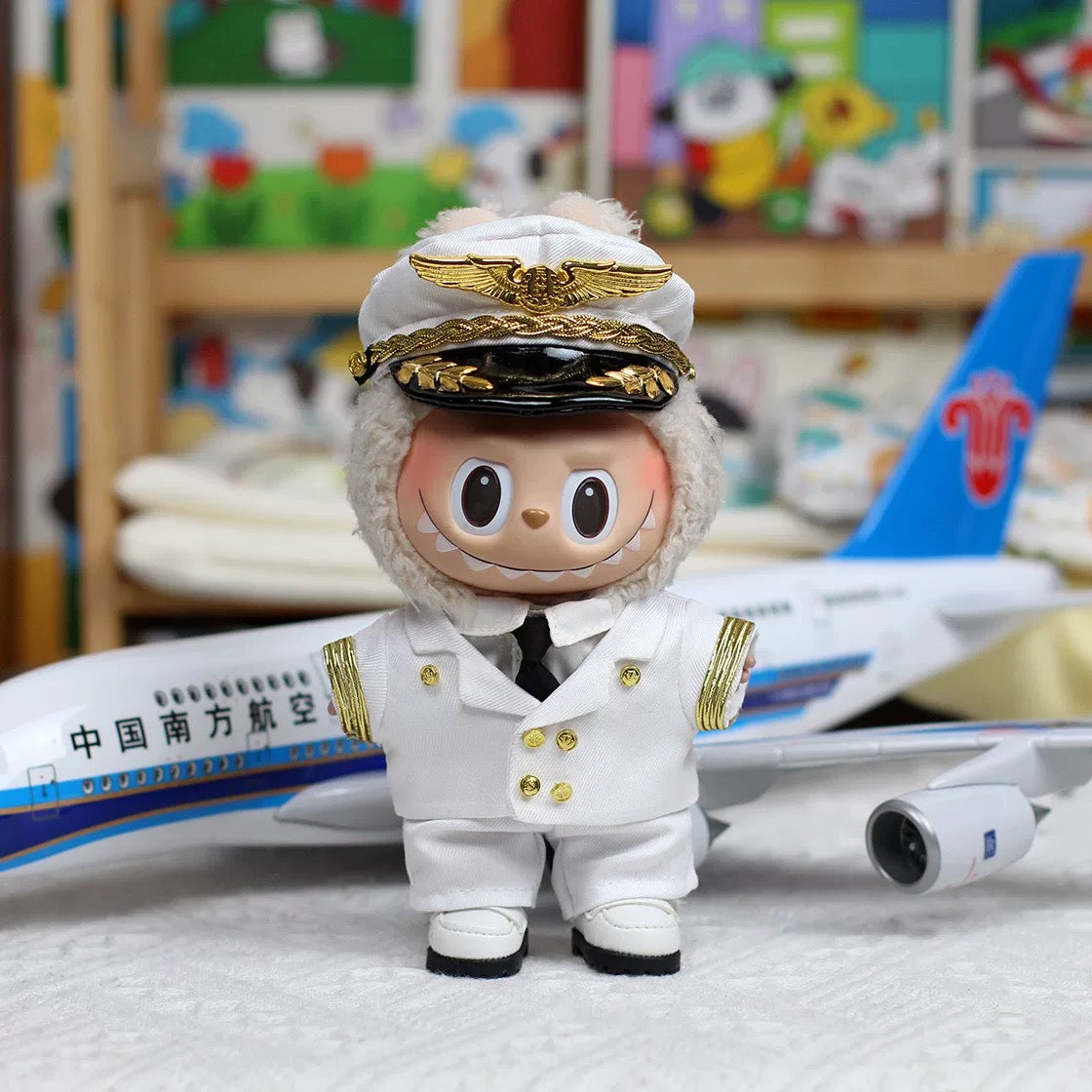 Labubu "Take Flight" Pilot Captain Outfit Set