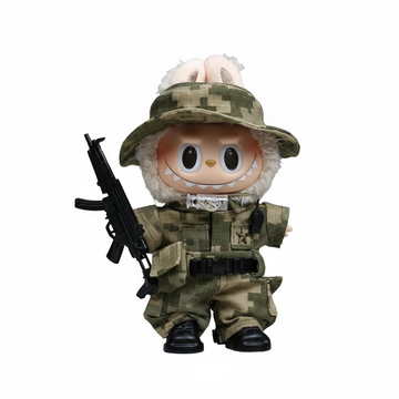Labubu Tactical Camo Soldier Outfit (7-Piece Set)