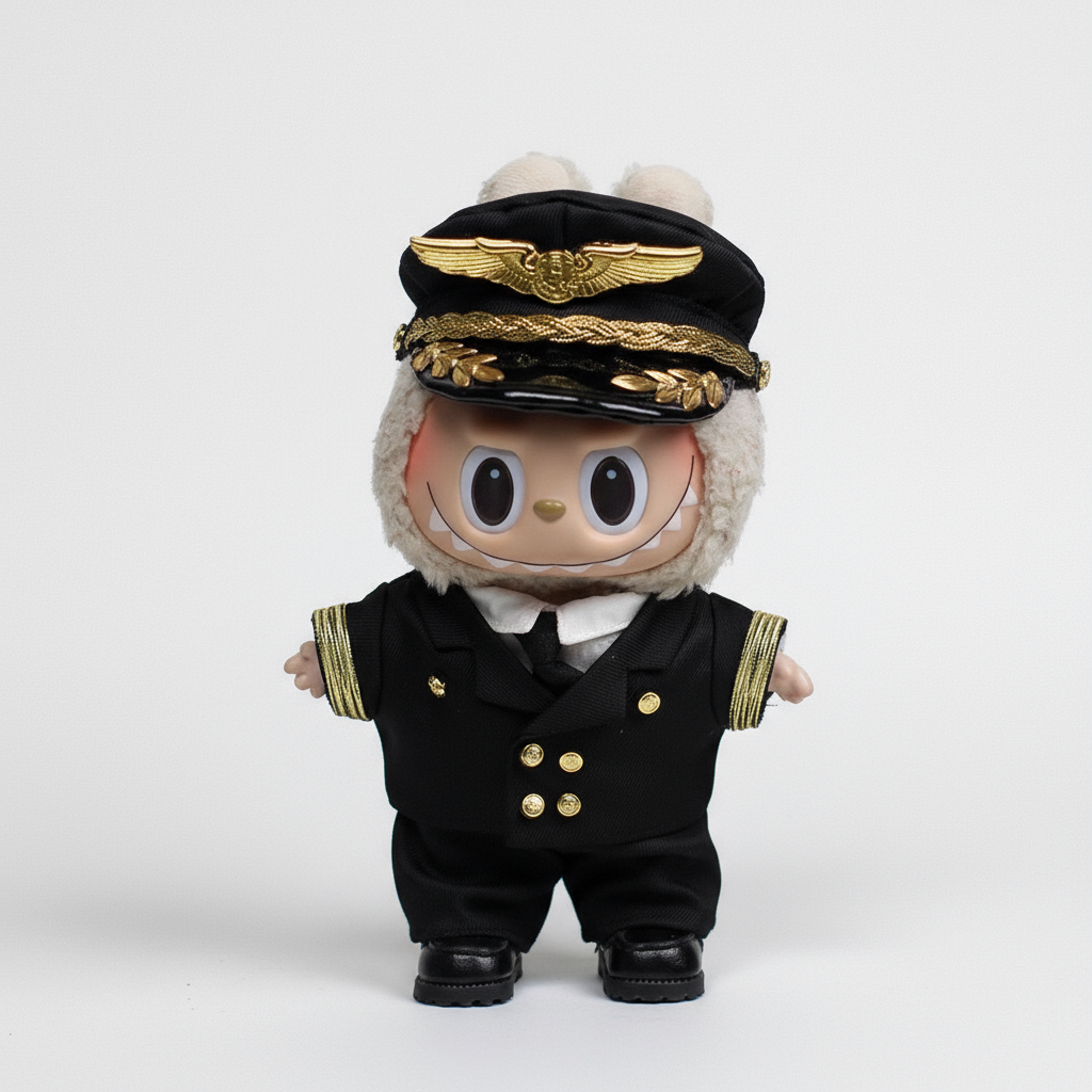 Labubu "Take Flight" Pilot Captain Outfit Set