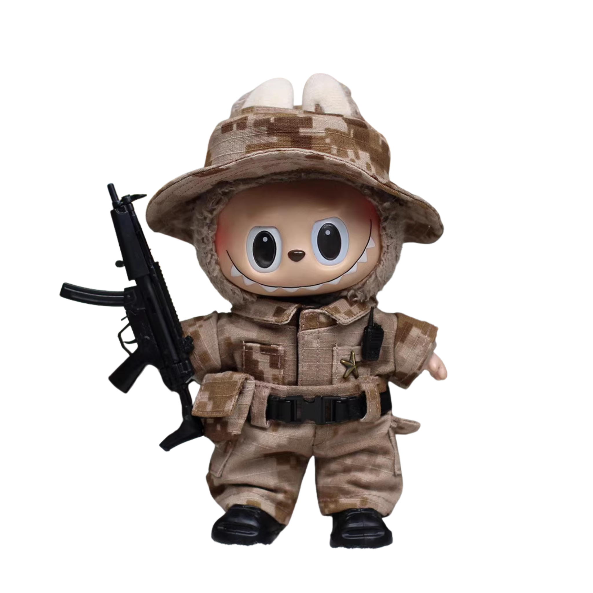 Labubu Tactical Camo Soldier Outfit (7-Piece Set)