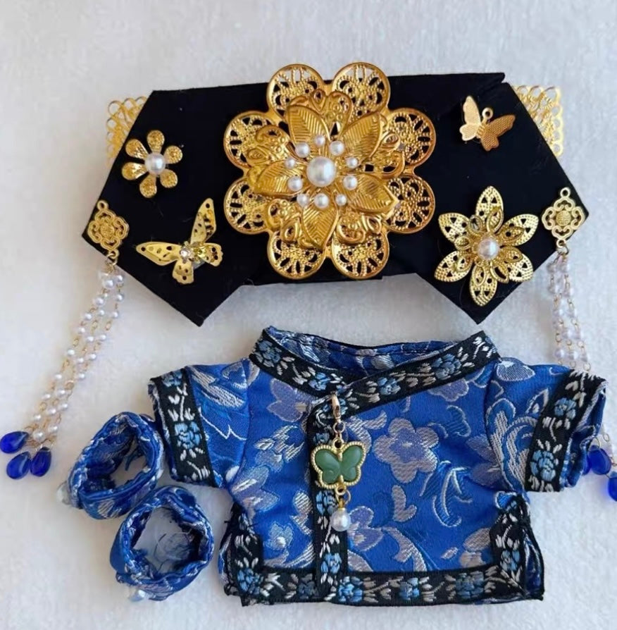 Labubu Imperial Princess Hanfu Outfit | Ancient Chinese "Gege" Costume Set with Headdress & Shoes