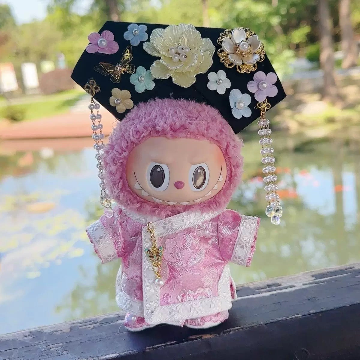 Labubu Imperial Princess Hanfu Outfit | Ancient Chinese "Gege" Costume Set with Headdress & Shoes