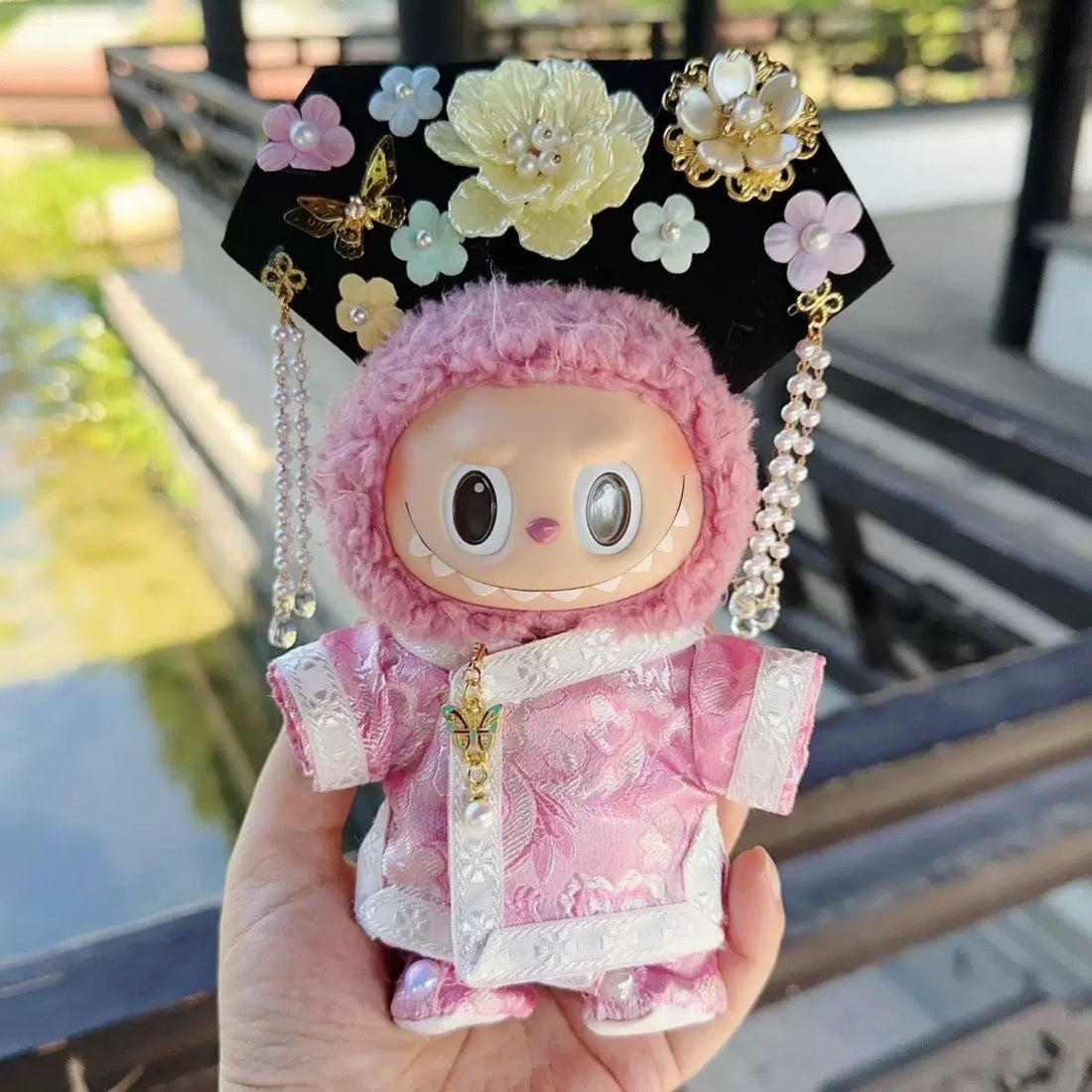 Labubu Imperial Princess Hanfu Outfit | Ancient Chinese "Gege" Costume Set with Headdress & Shoes