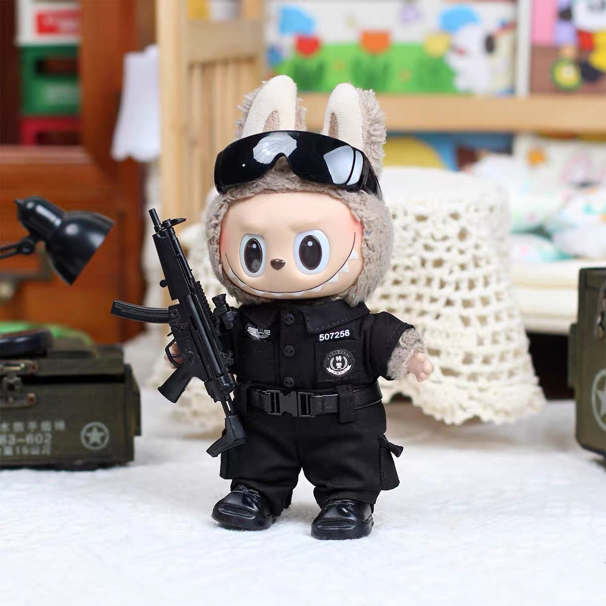 Labubu 'Special Agent' Tactical SWAT Outfit Set