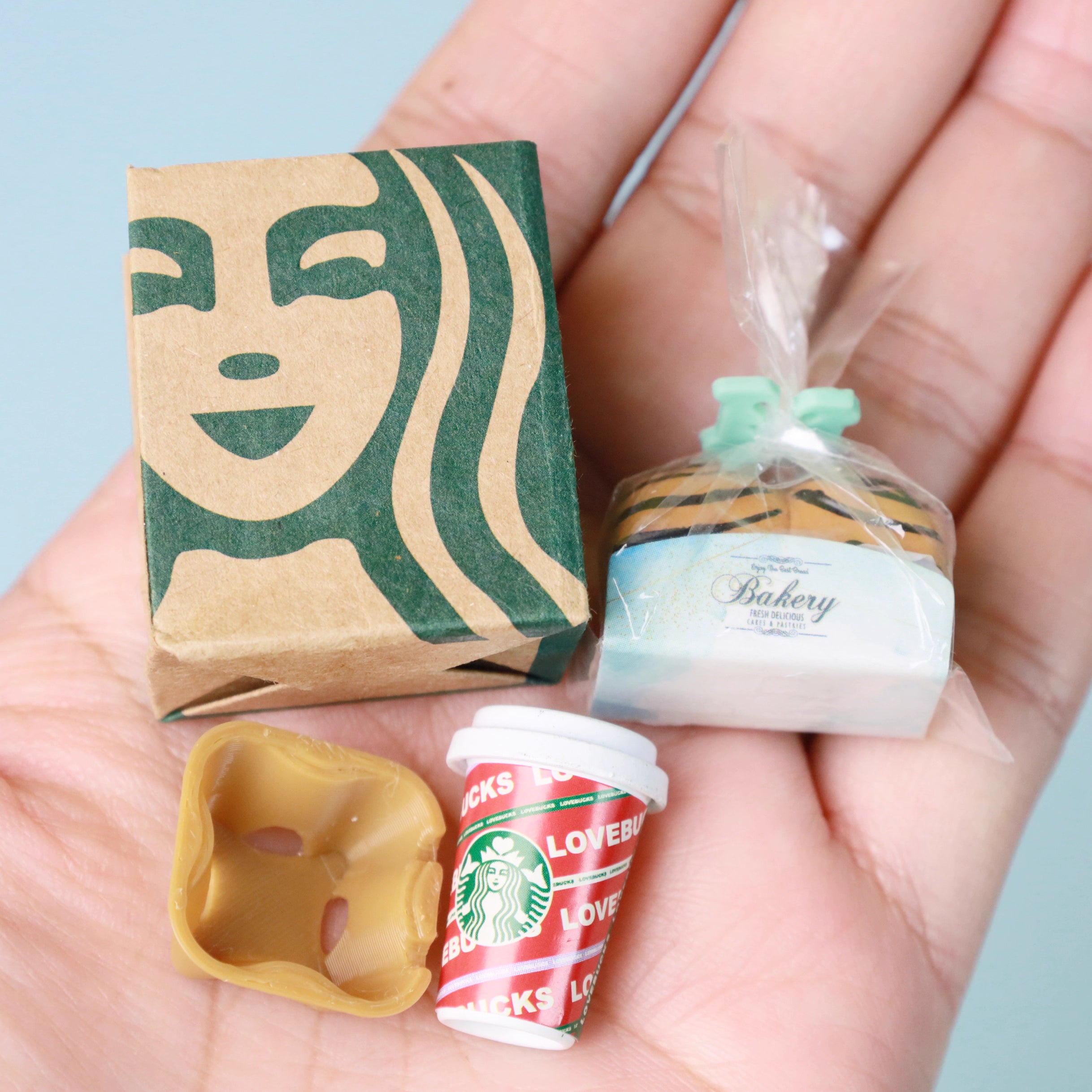 Miniature Coffee Shop Set