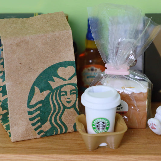 Miniature Coffee Shop Set