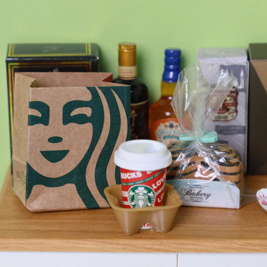 Miniature Coffee Shop Set