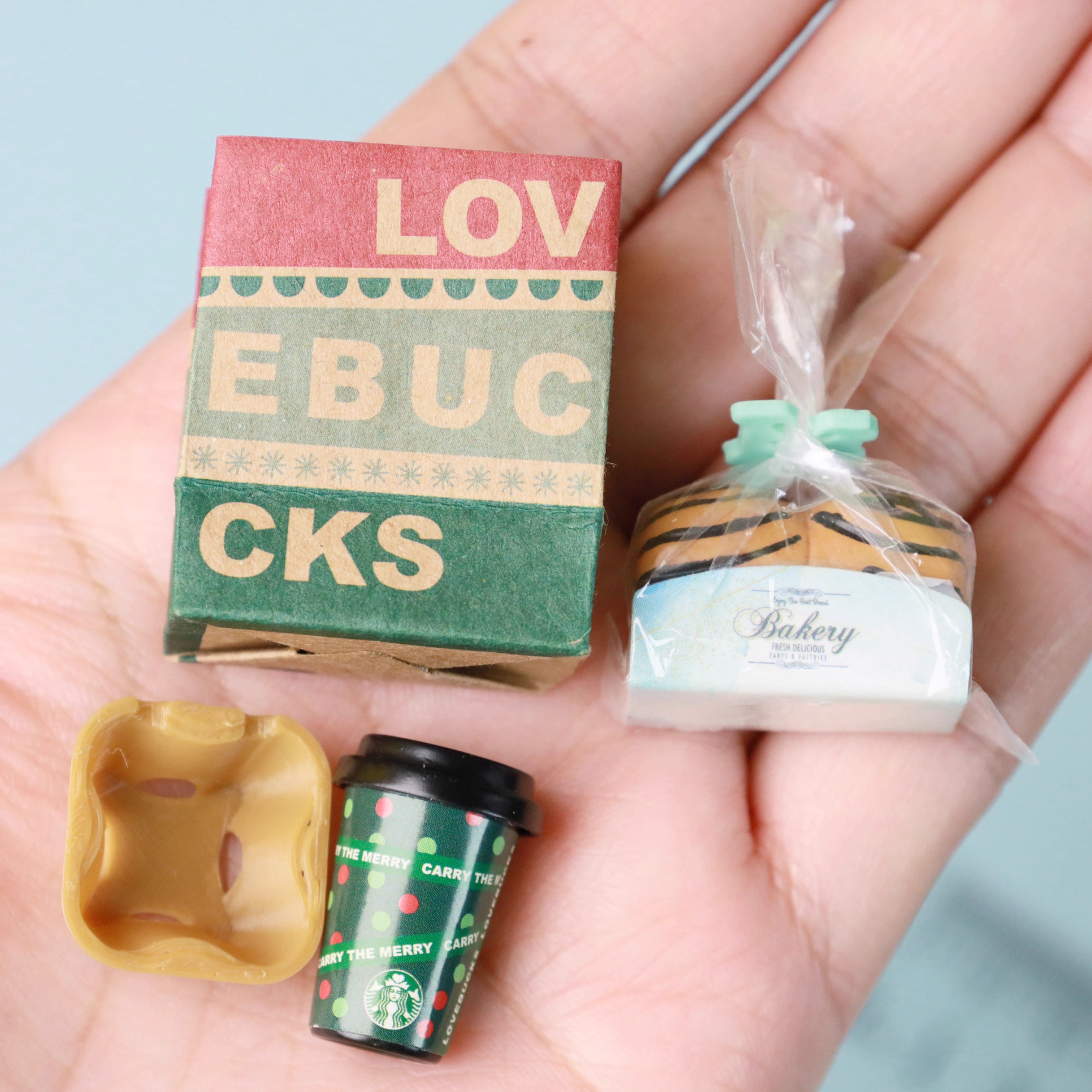 Miniature Coffee Shop Set
