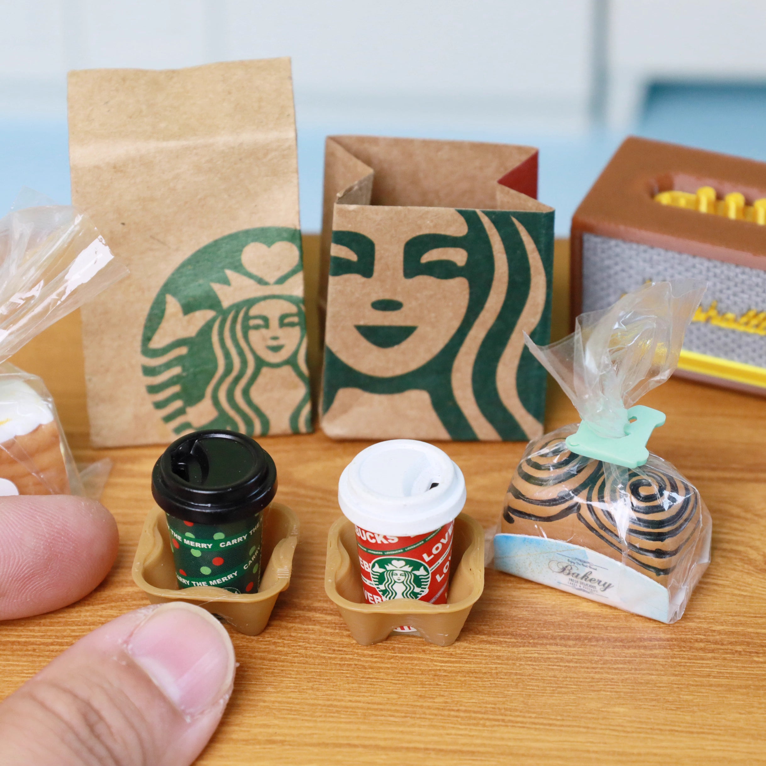 Miniature Coffee Shop Set