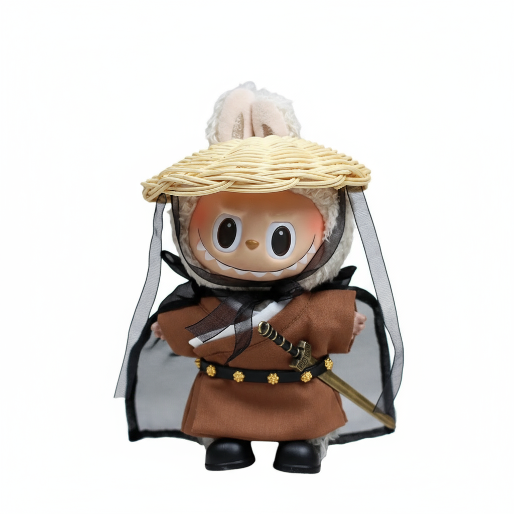 Wandering Swordsman Labubu Outfit Set
