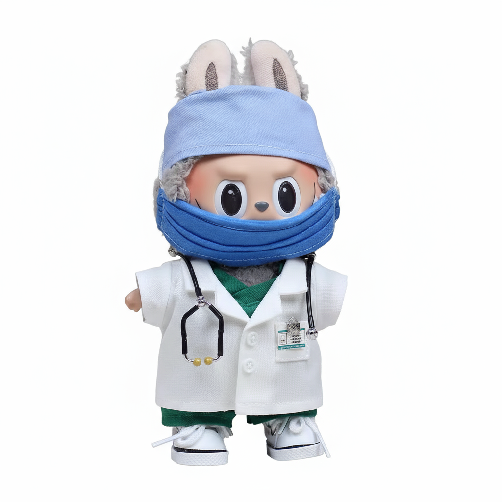 Labubu Doctor Outfit - 7-Piece Medical Physician Set